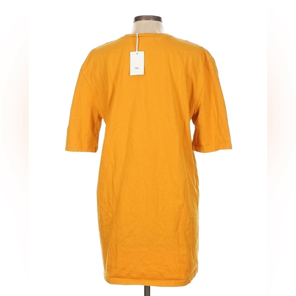Frankie Shop NEW Golden Yellow Cotton Shirt Dress Large - Picture 2 of 8